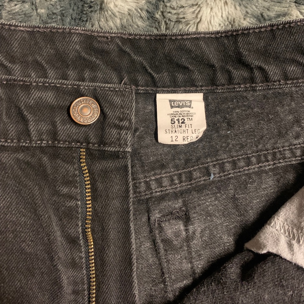 Levi's 512 Jean Shorts Sz 12 - Picture 3 of 5